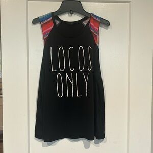 Rip curl “locos only” small women’s tank top